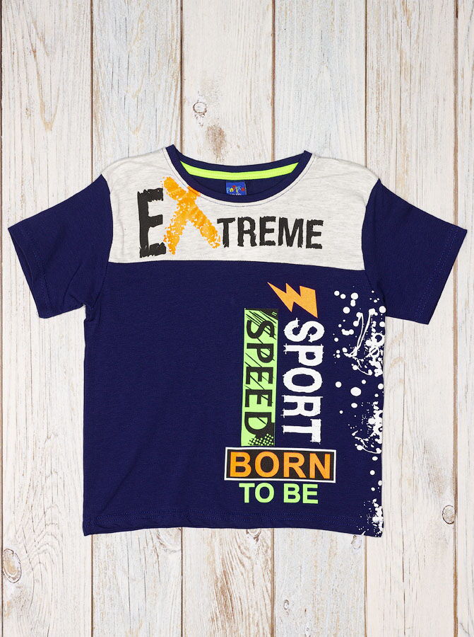 Футболка для мальчика Patika Kids Extreme синяя 6012 - фото