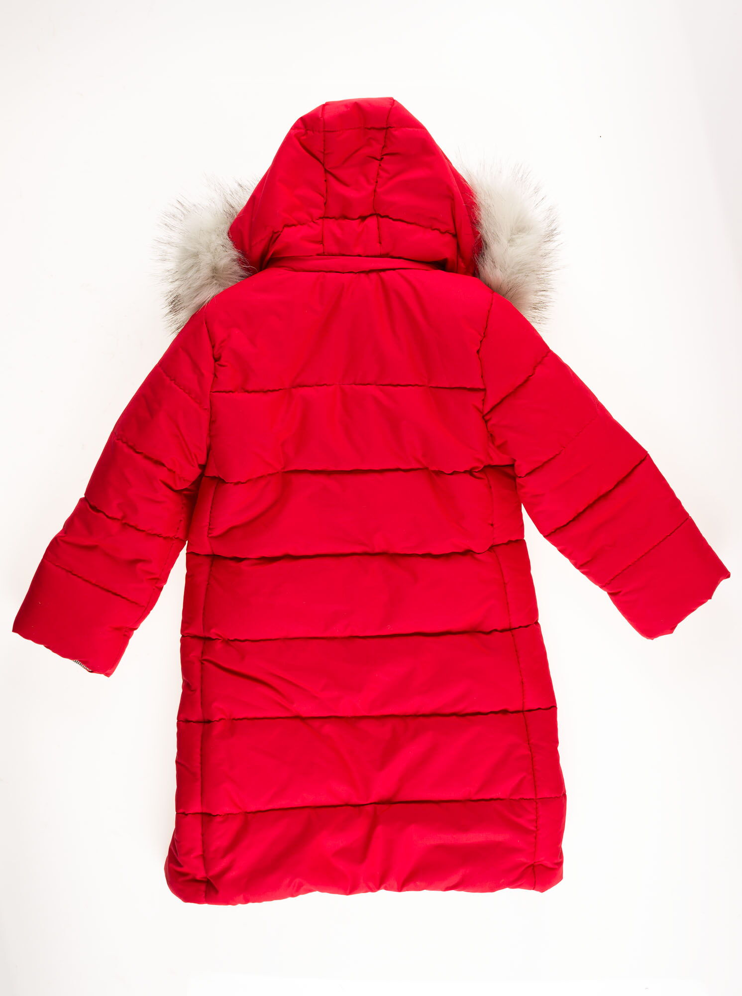 Куртка-пальто зимняя для девочки SUZIE Беренис красная ПТ-36711  - картинка