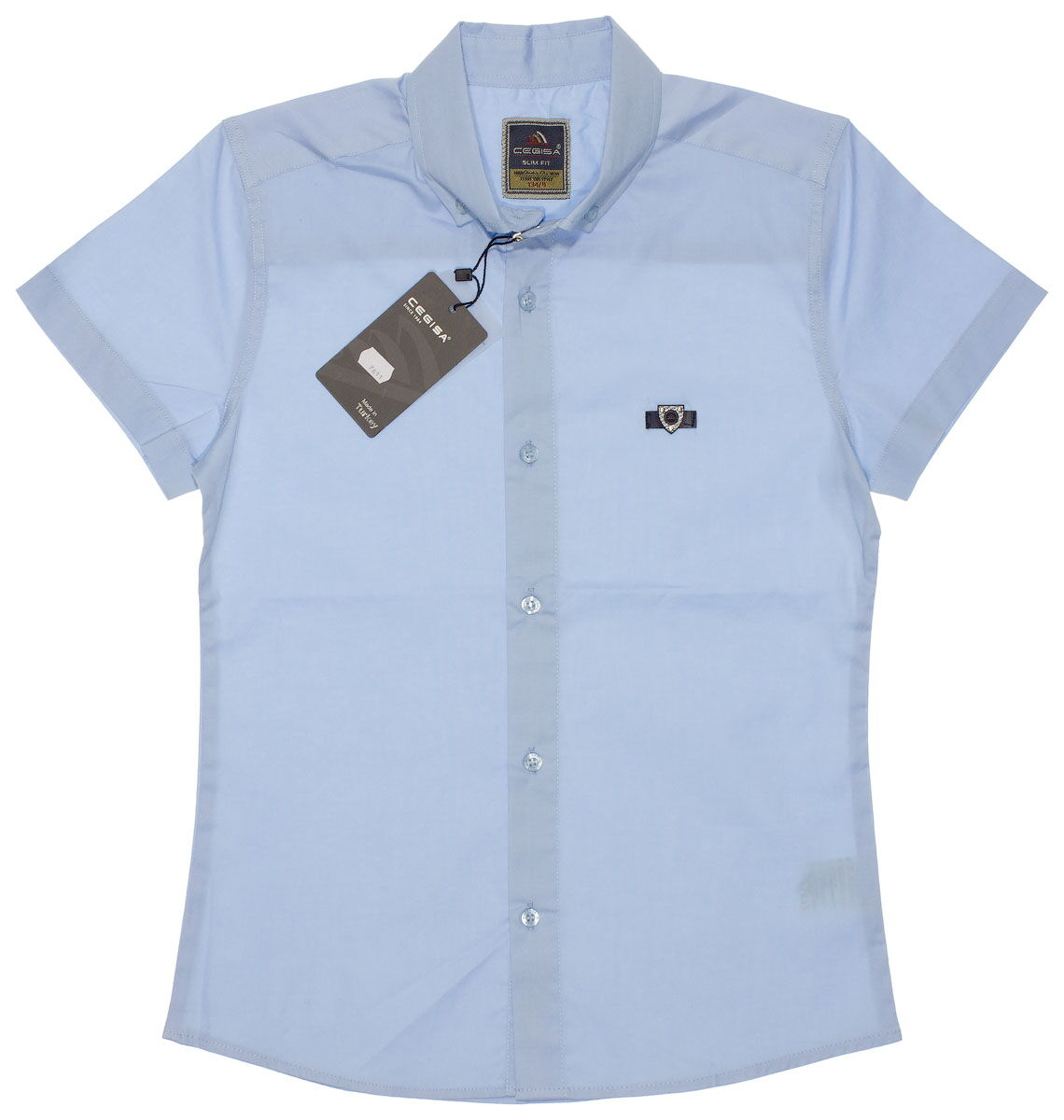 Рубашка для мальчика Cegisa голубая 7611 - цена