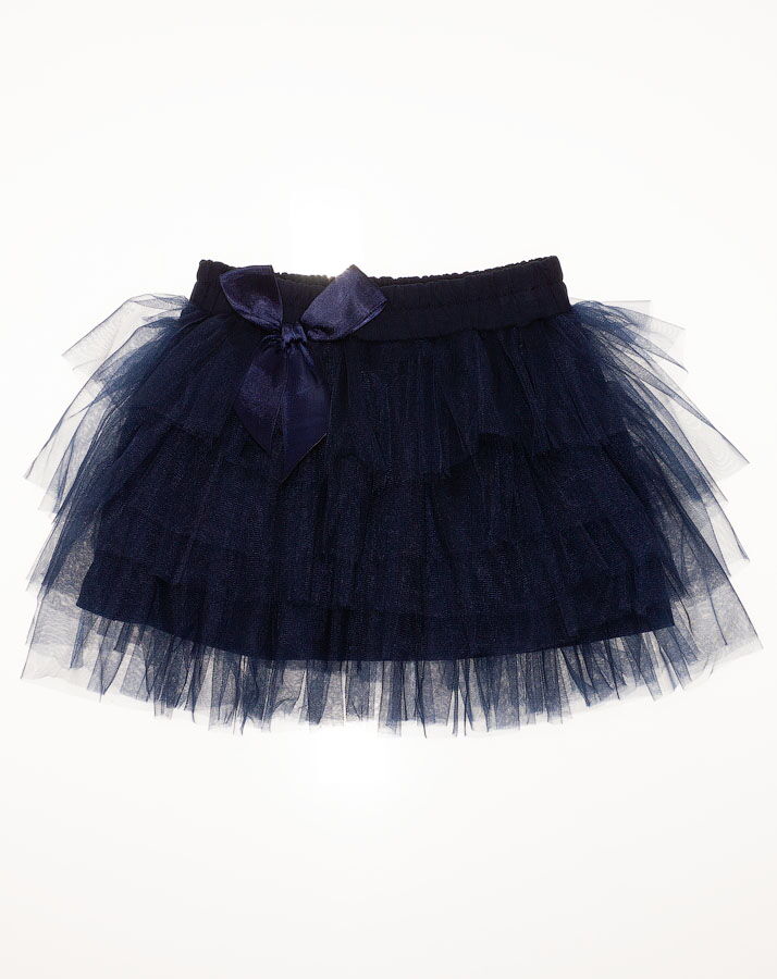 Пышная фатиновая юбка для девочки Breeze синяя 14349 - цена