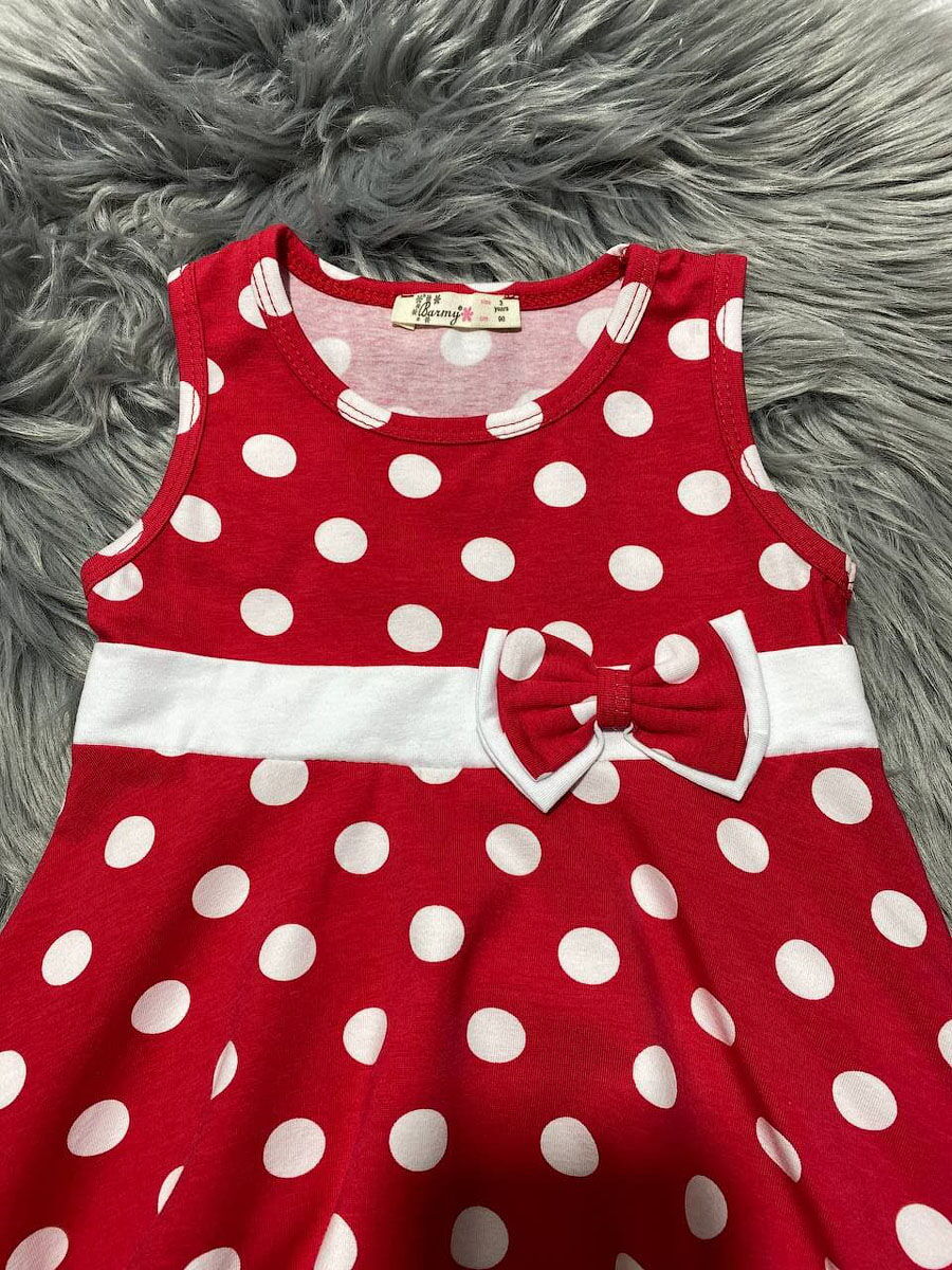 Сарафан для девочки Barmy Горошек красное 0788 - размеры