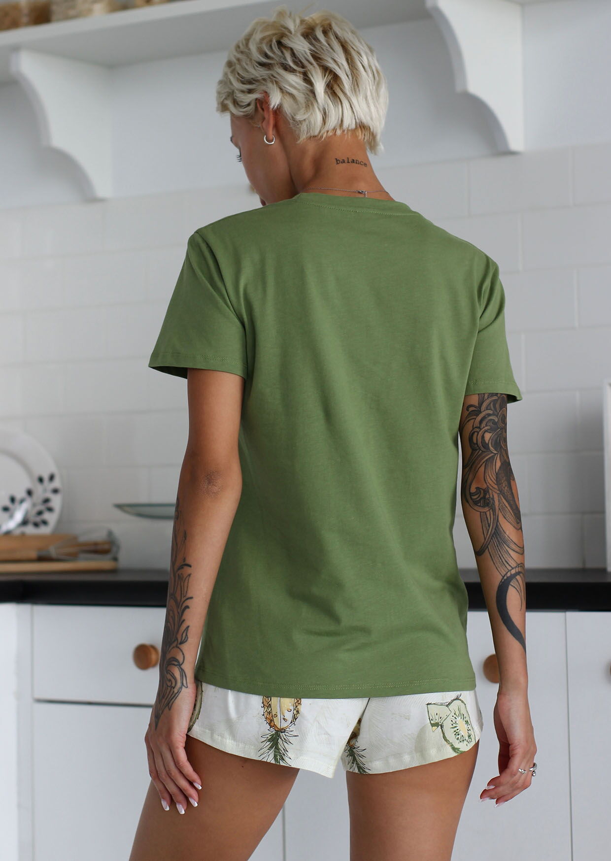 Пижама женская Leinle Pineapple фисташковая 1553-12007 - картинка