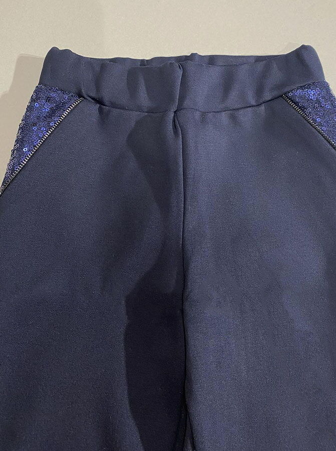 Брюки-лосины для девочки Mevis черные 3777-02 - фото