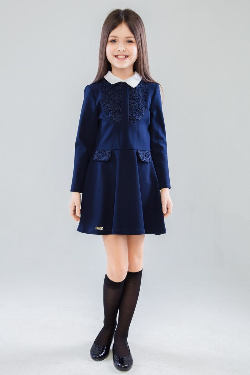 Платье школьное для девочки SUZIE Энрика синее 81803 - цена
