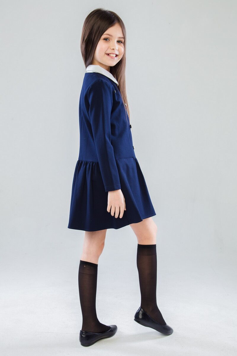 Платье школьное для девочки SUZIE Терезия синее 80803 - фотография