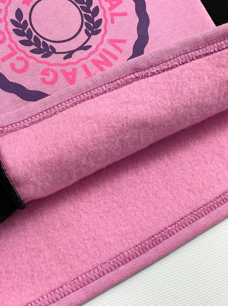 Утепленный свитшот для девочки Mevis California розовый 3989-01 - размеры