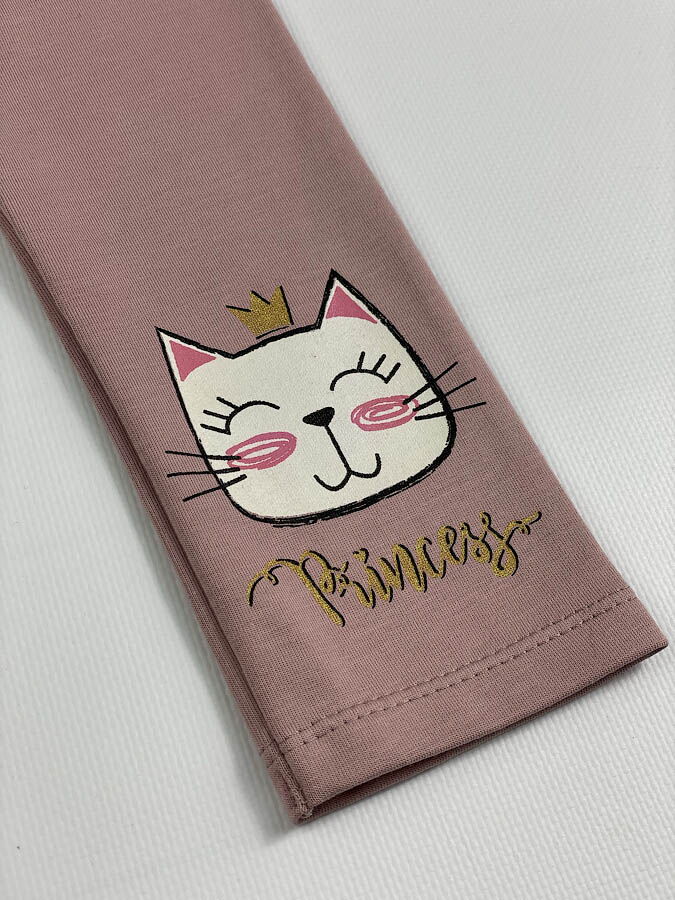 Лосины для девочки Robinzone Котик розовые 1992211 - фото