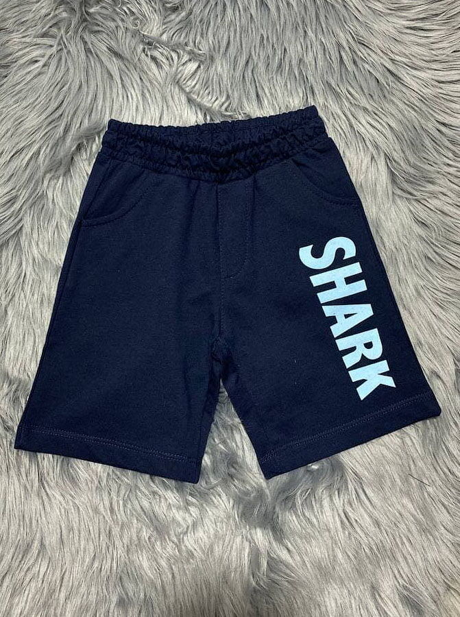 Комплект футболка и шорты для мальчика Breeze Shark голубой 15176 - фото