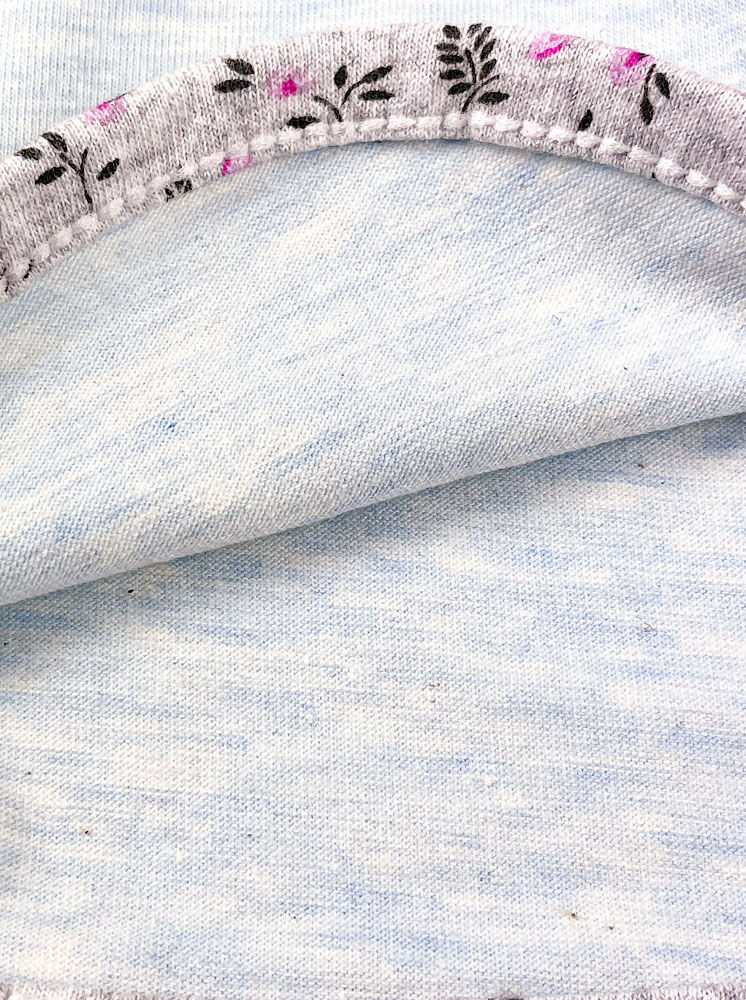 Летние шорты для девочки голубой меланж 019481 - фотография