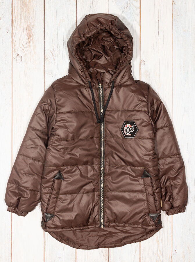 Куртка для мальчика Одягайко коричневая 22308 - цена