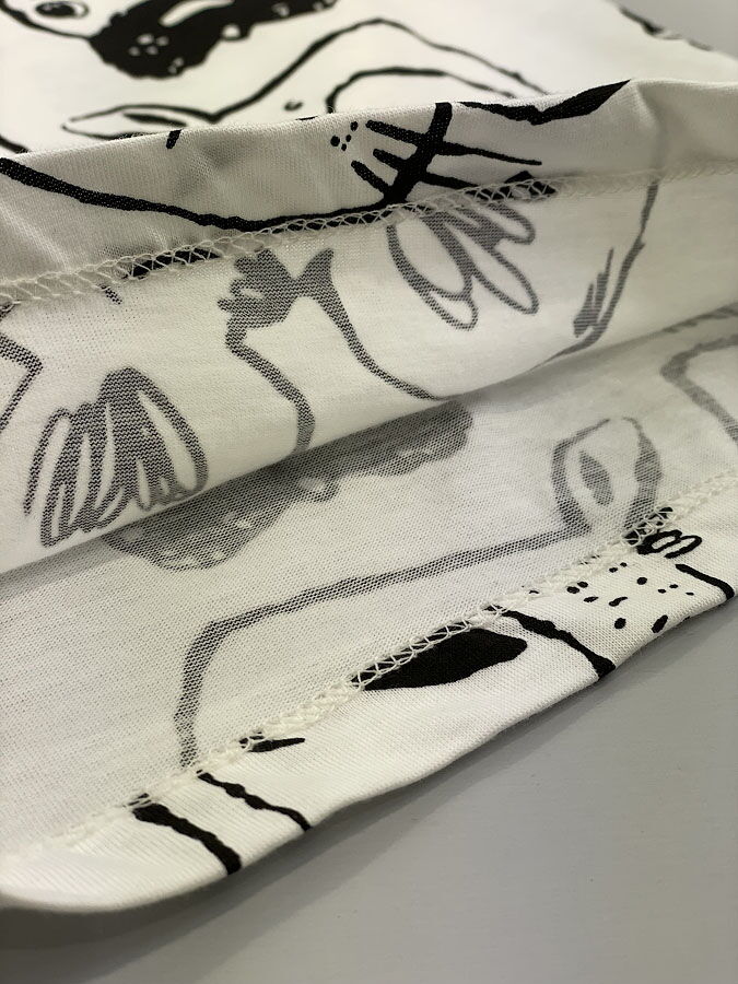 Футболка с принтом Фламинго белая 778-117 - картинка