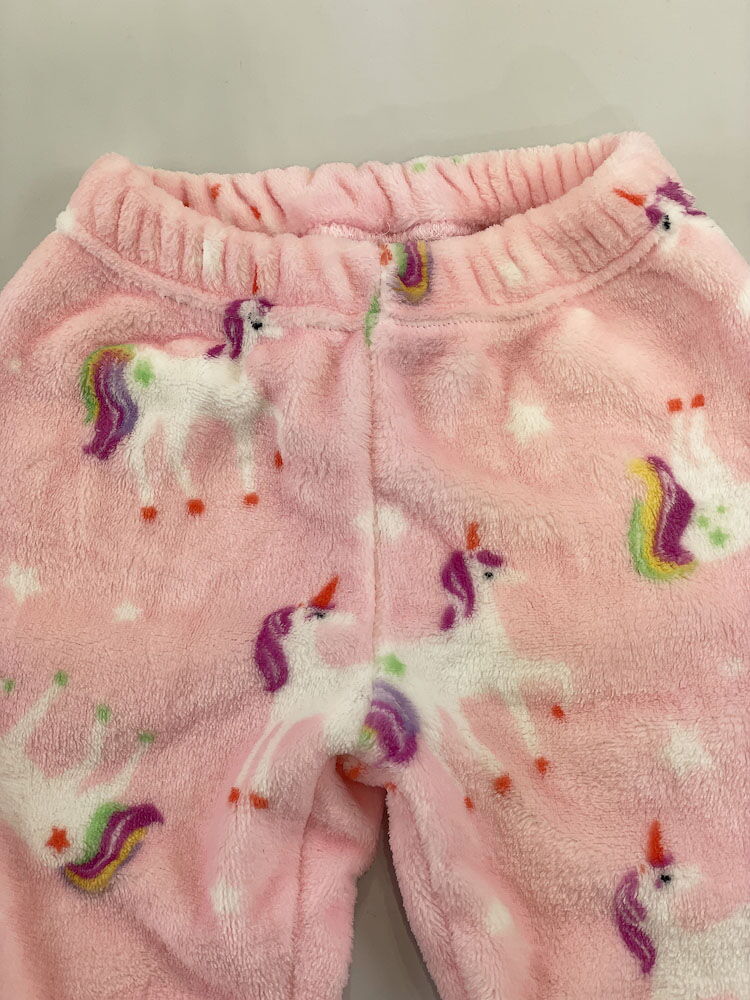 Пижама детская вельсофт Фламинго Единорожки розовая 855-910 - фото
