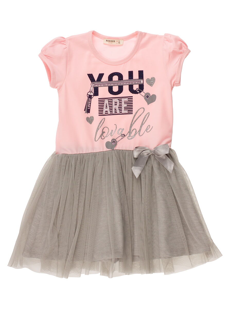 Платье для девочки Breeze You розовое 10840 - цена