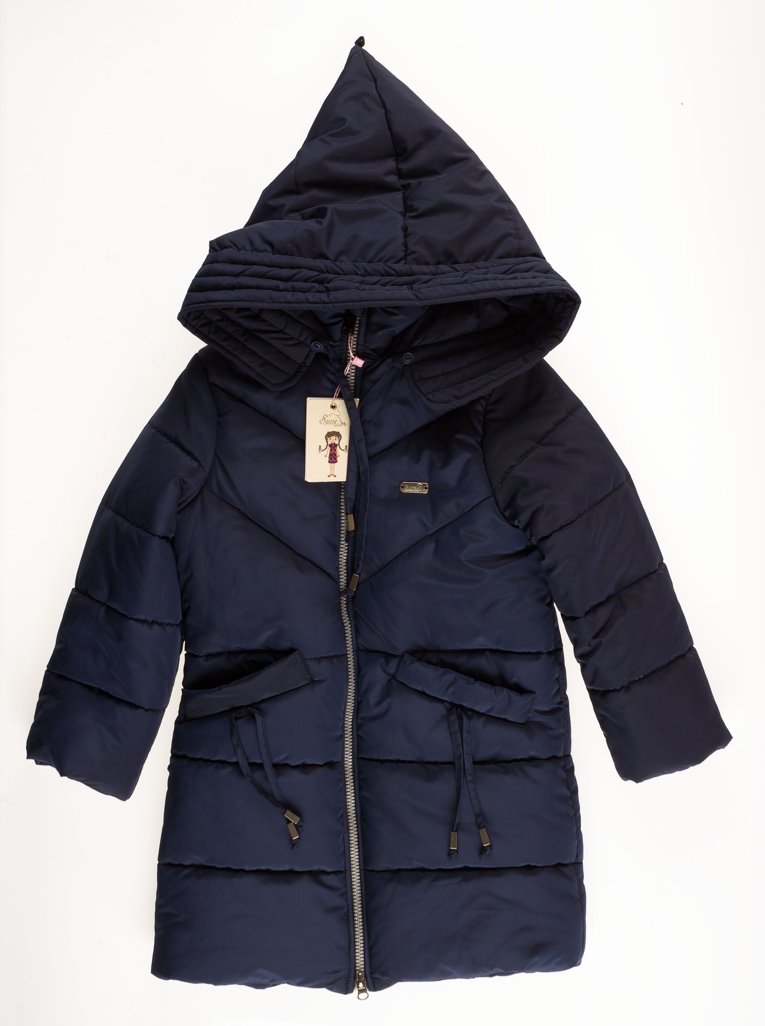 Куртка зимняя для девочки SUZIE Тинки темно-синяя ПТ-44711 - купить