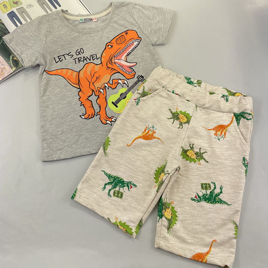 Футболка и шорты для мальчика Paty kids серый 52312 - размеры