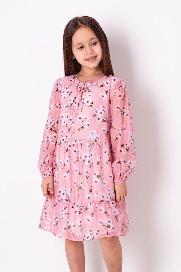 Платье для девочки Mevis розовое 3861-03 - цена