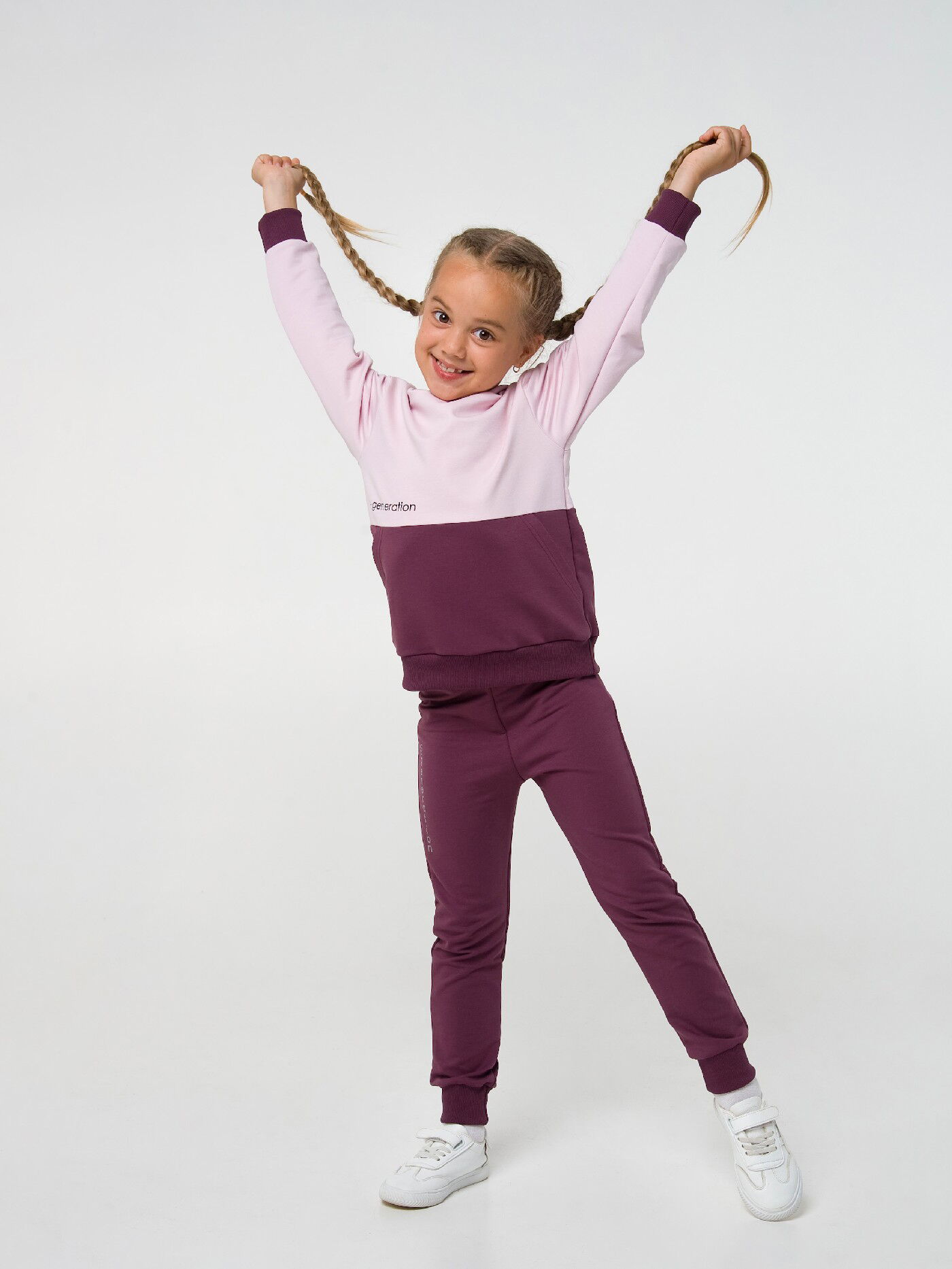 Спортивный костюм для девочки SMIL розовый 117278/117279/117296 - размеры