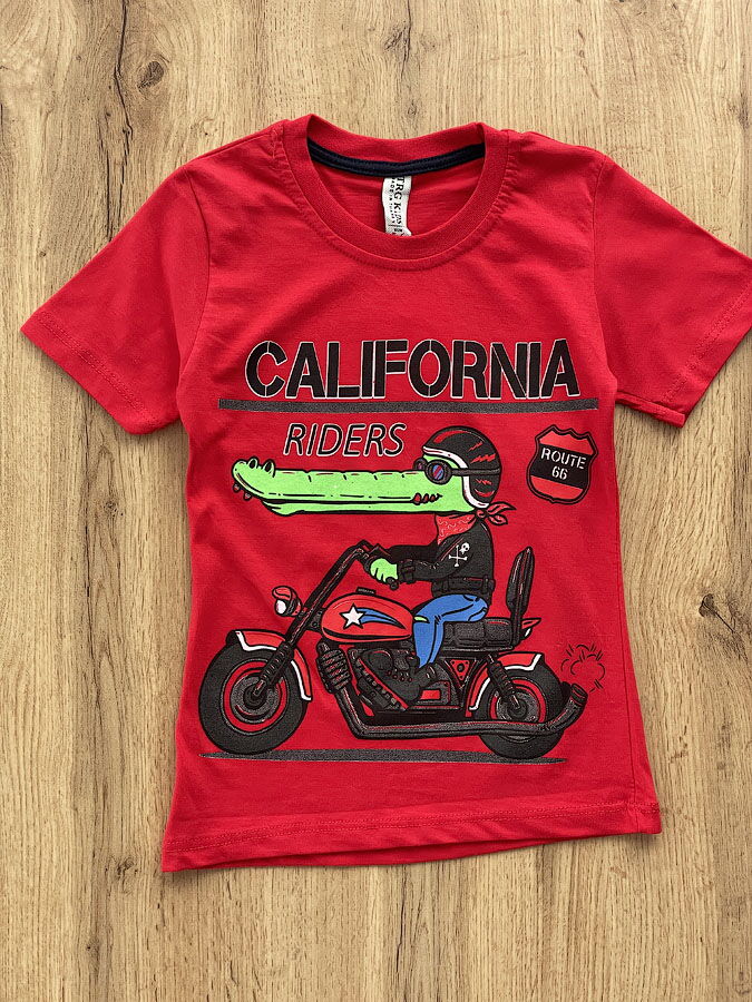 Футболка для мальчика California красная 57425 - цена