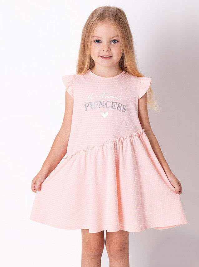 Платье для девочки Mevis Princess персиковое 3644-02 - цена