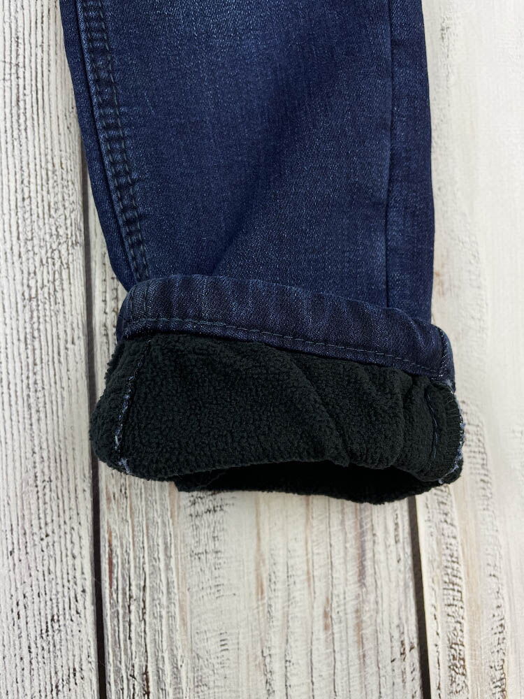 Утепленные джинсы для мальчика Taurus синие 138 - фотография
