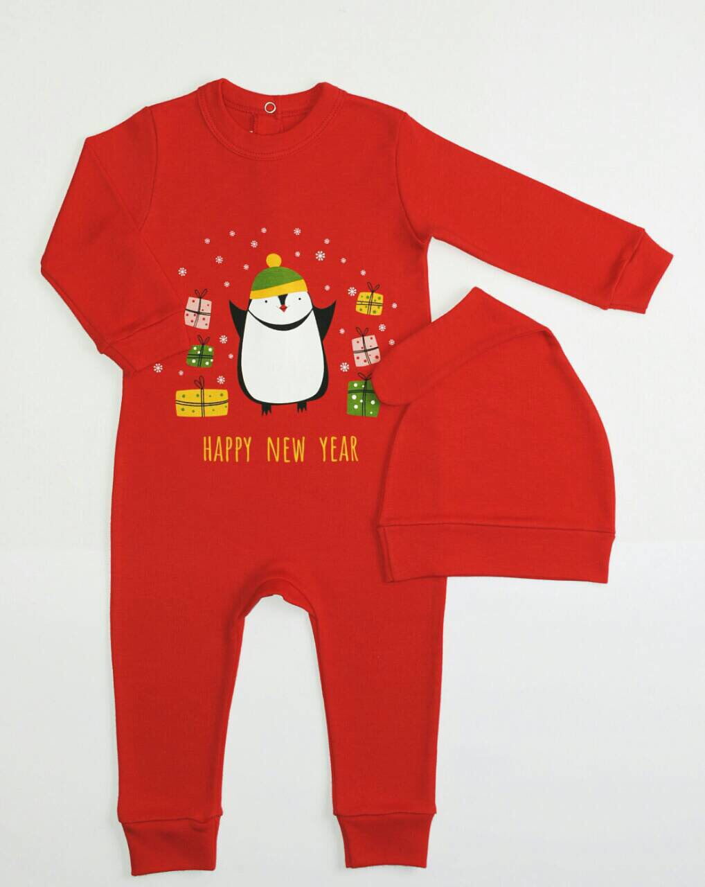 Новогодний человечек с шапочкой Merry Bee Пингвин красный 12414 - цена
