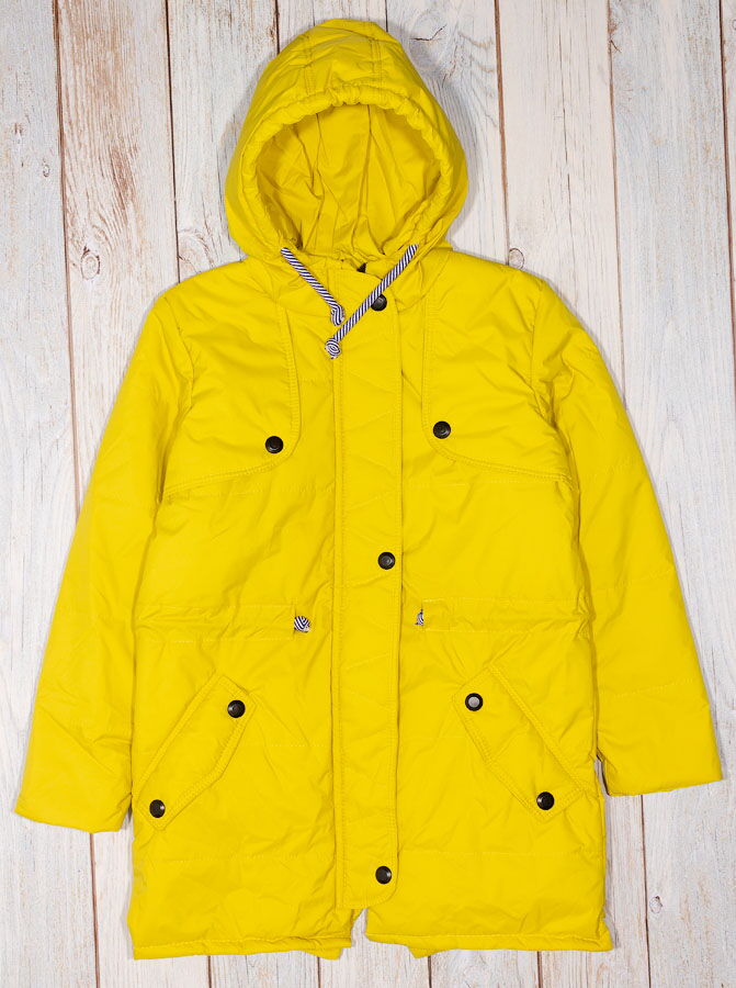 Куртка для девочки ОДЯГАЙКО желтая 22128О - цена