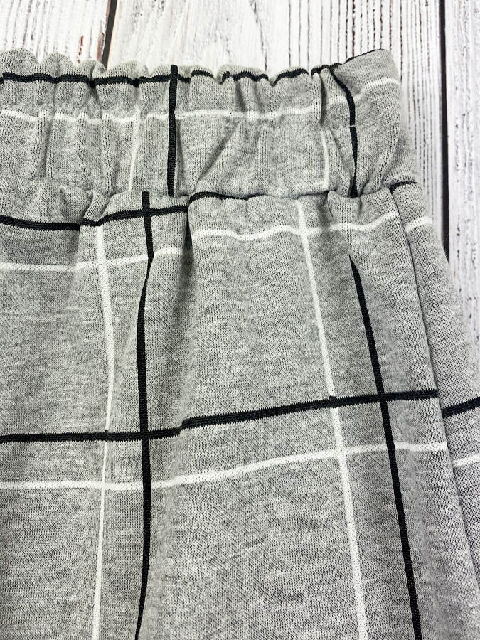 Костюм для девочки Mevis Клетка серый 3605-02 - Киев