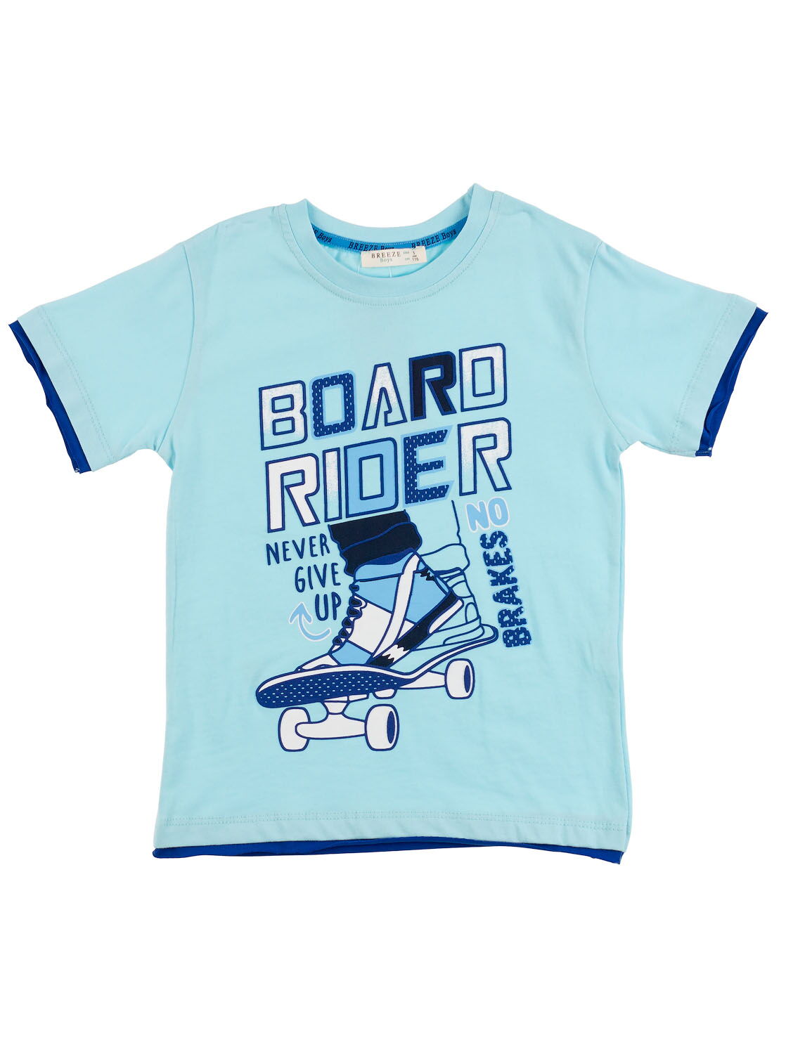 Комплект футболка и шорты Breeze BOARD голубой 12108 - размеры