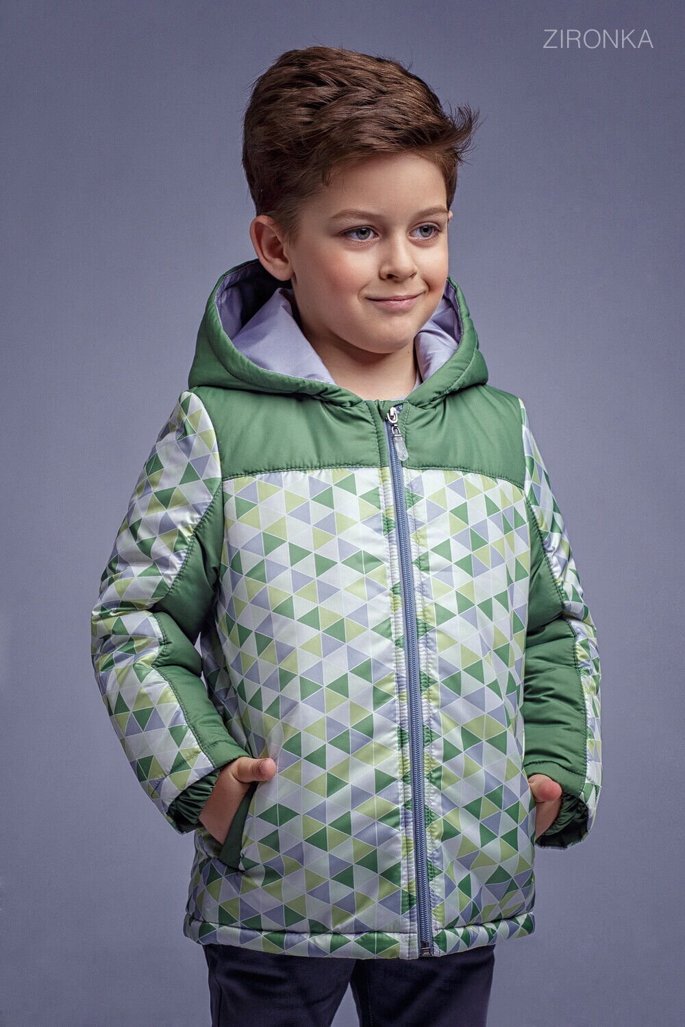 Куртка для мальчика Zironka зеленая 2101-2 - цена