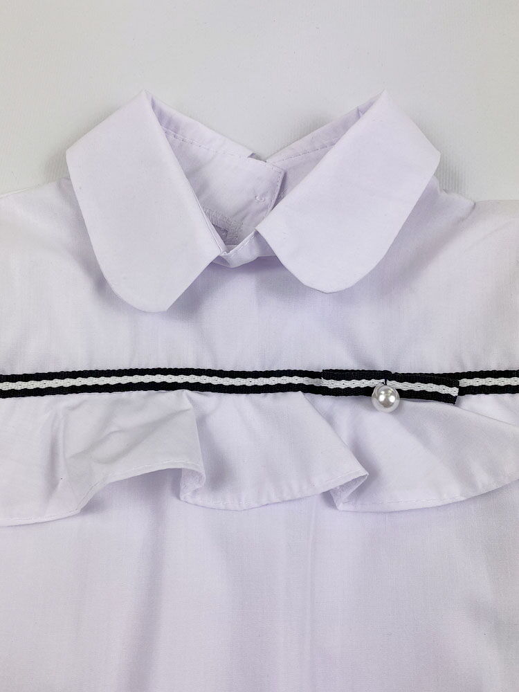 Нарядная школьная блузка для девочки белая 1308 - Киев