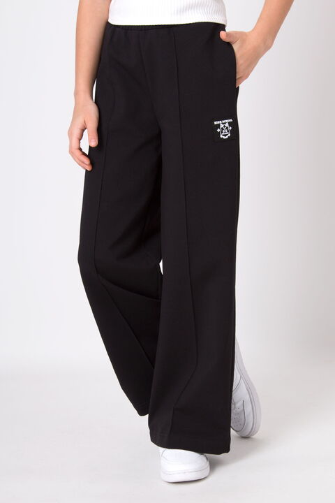 Брючки палаццо для девочки Mevis черные 4987-01 - цена