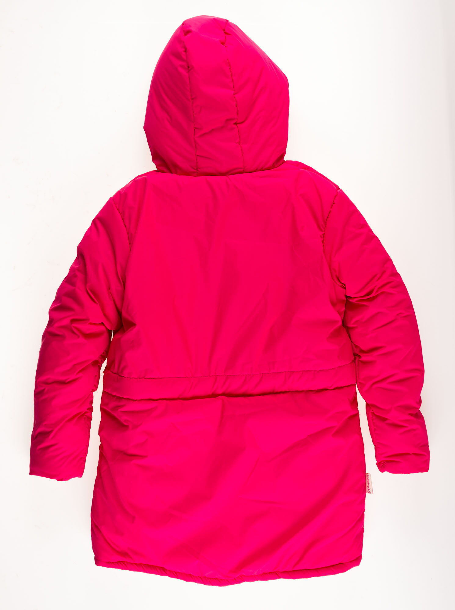 Куртка зимняя для девочки Одягайко малиновая 20026 - размеры