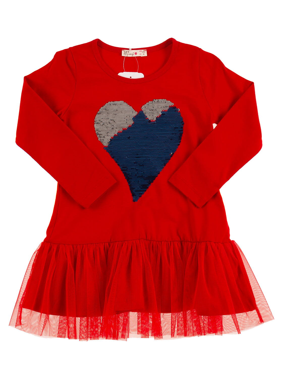 Платье для девочки Barmy Сердце красное 3077 - цена