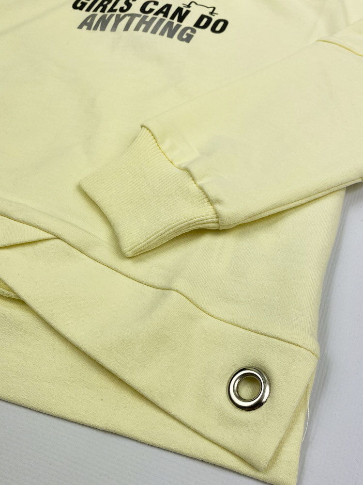 Спортивный костюм для девочки Mevis лимонный 3724-03 - Киев