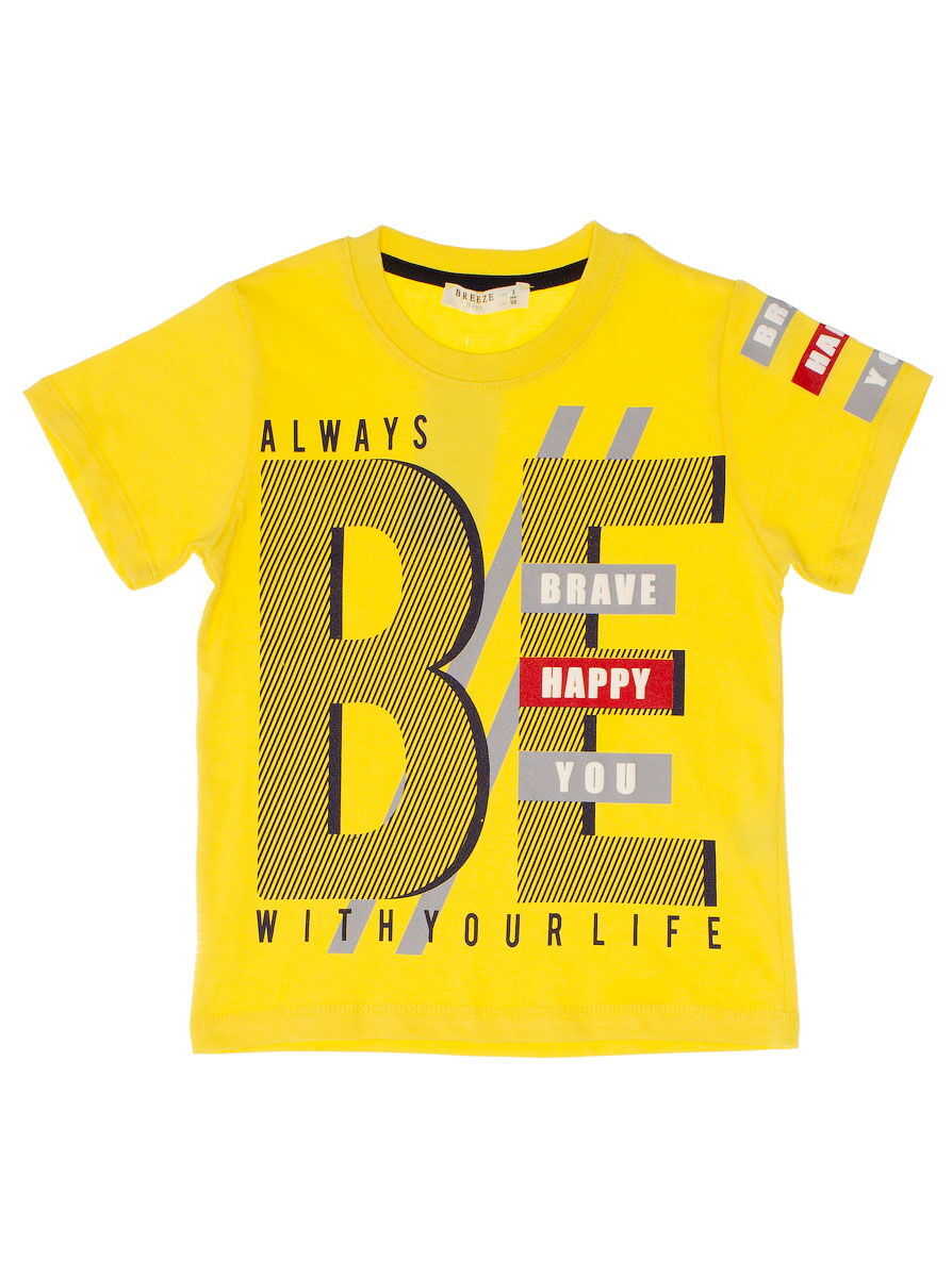 Комплект футболка и шорты для мальчика Breeze желтый 13331 - фото