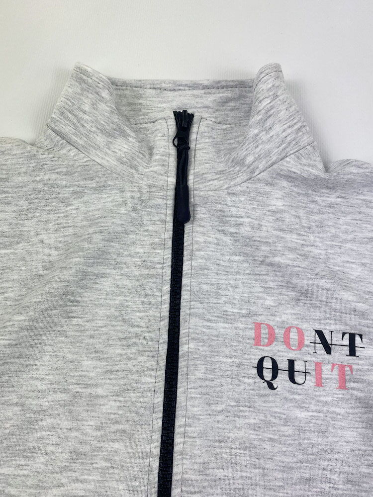 Спортивный костюм для девочки Фламинго Don't Quit серый меланж 751-326 - Киев
