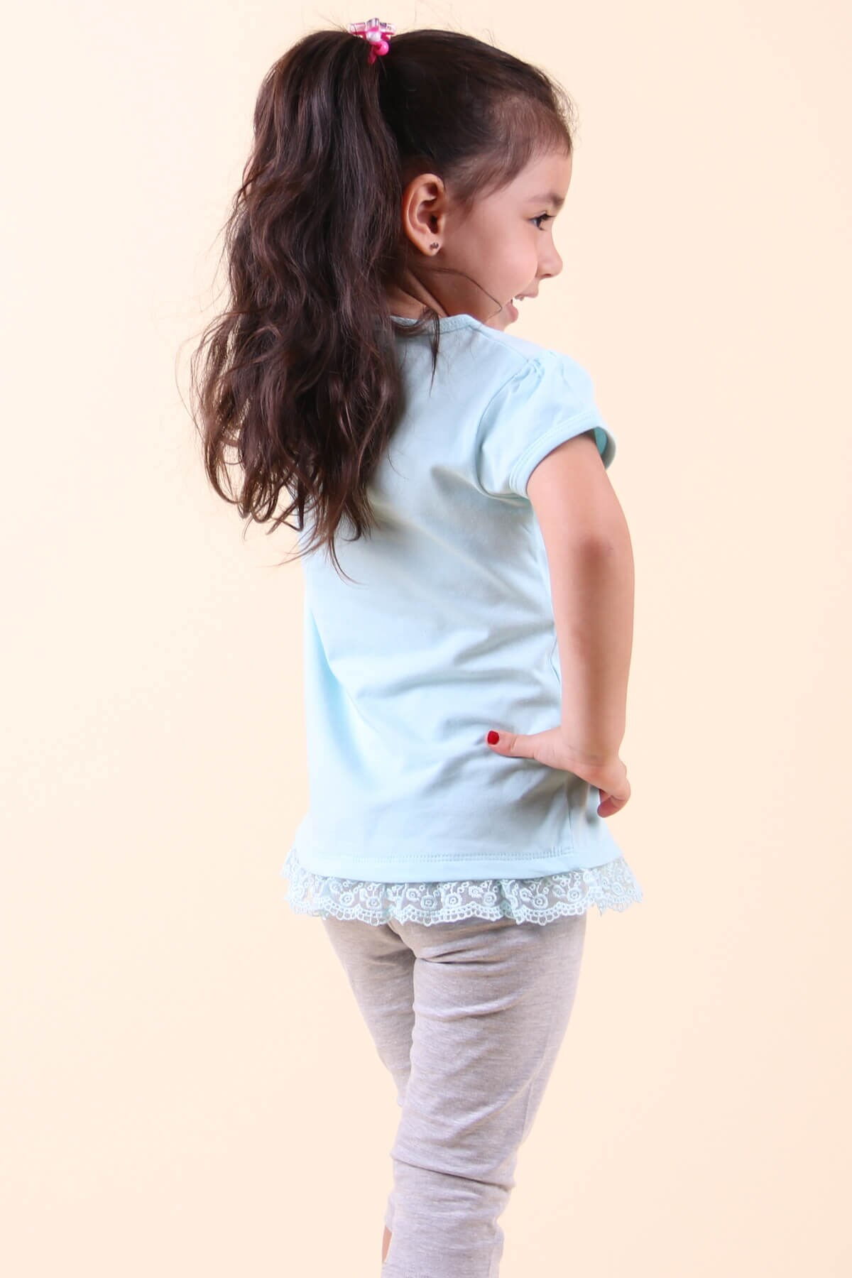 Комплект футболка и бриджи для девочки Breeze голубой 13737 - фото
