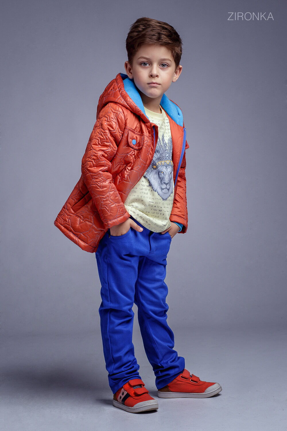 Куртка для мальчика Zironka оранжевая 2046-2 - фото