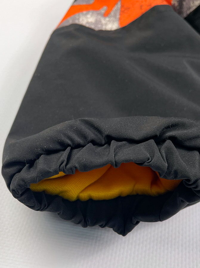 Деми куртка для мальчика Kidzo черная с оранжевым 2031 - фото