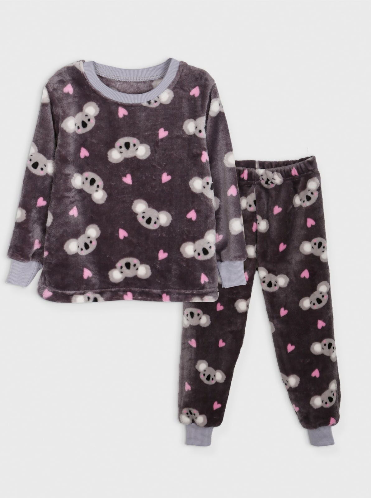 Пижама детская вельсофт Фламинго Коалы серая 855-910 - цена