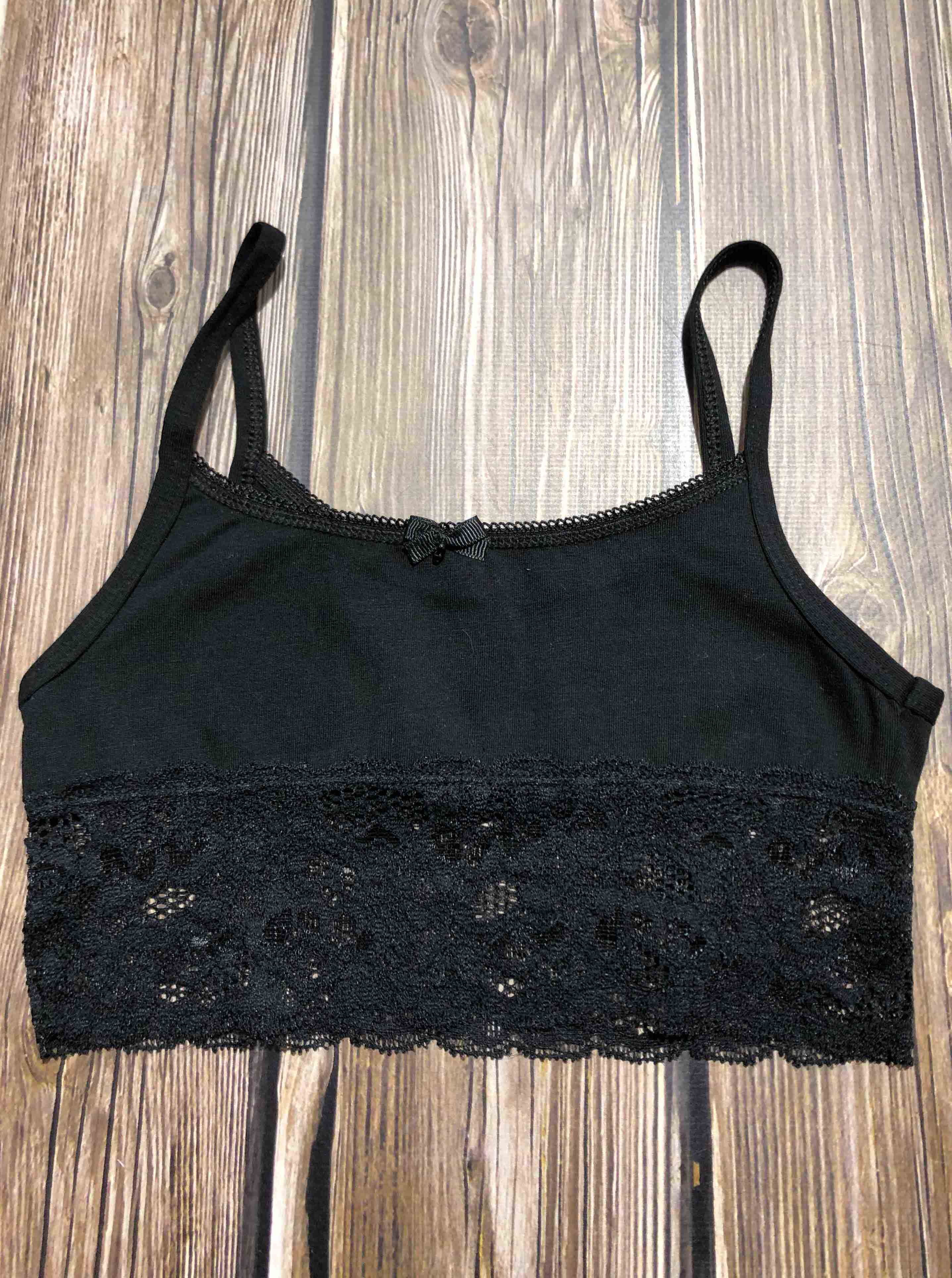 Топ с широким кружевом для девочки BAYKAR черный 4940 - фото