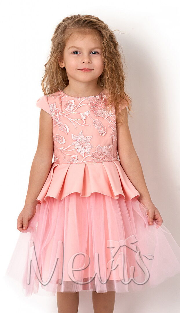 Нарядное платье для девочки Mevis розовое 2619-02 - цена