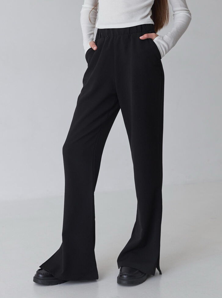 Брючки-клеш для девочки Valza черные 3412 - цена