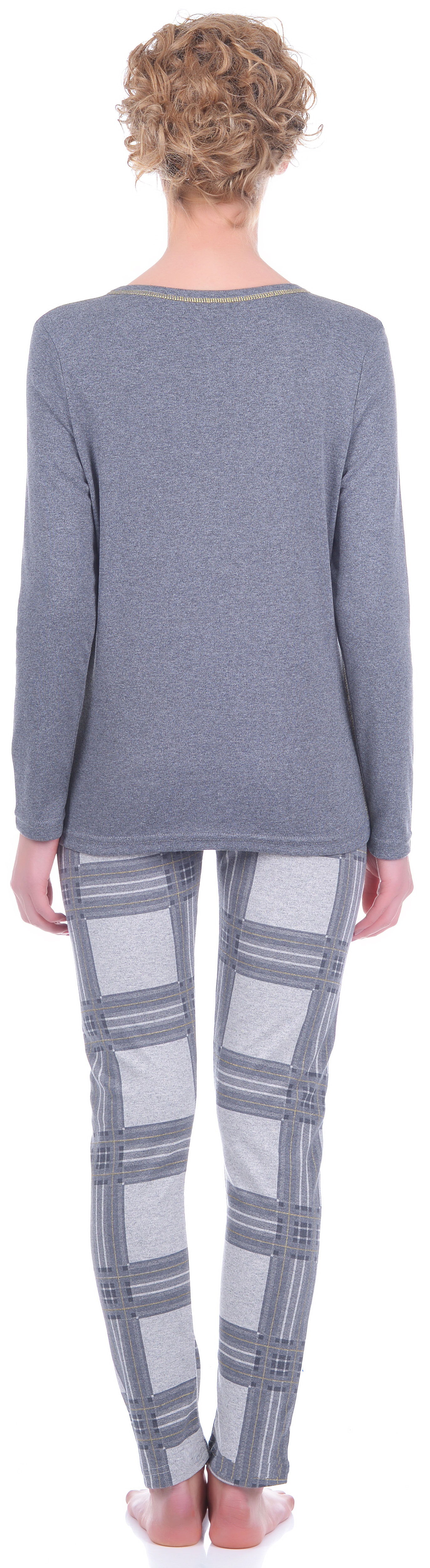Комплект женский (кофта+штаны) NACSHUA MERZ серый - фото