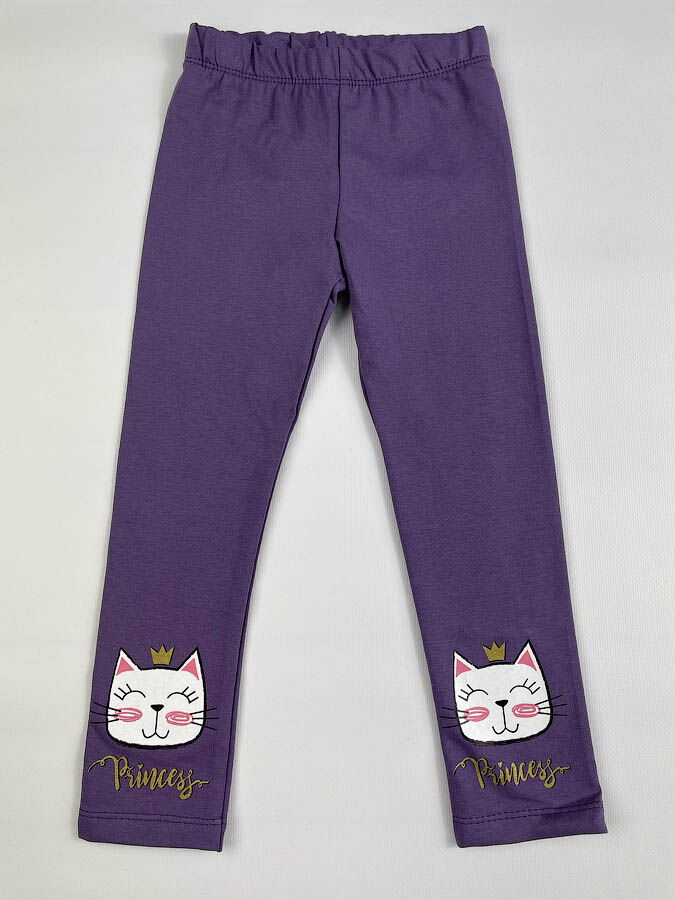 Лосины для девочки Robinzone Котик фиолетовые 1992211 - цена