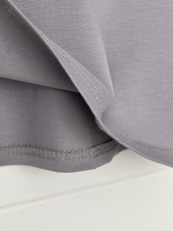 Базовая футболка оверсайз для девочки Glamour серая 120525 - размеры