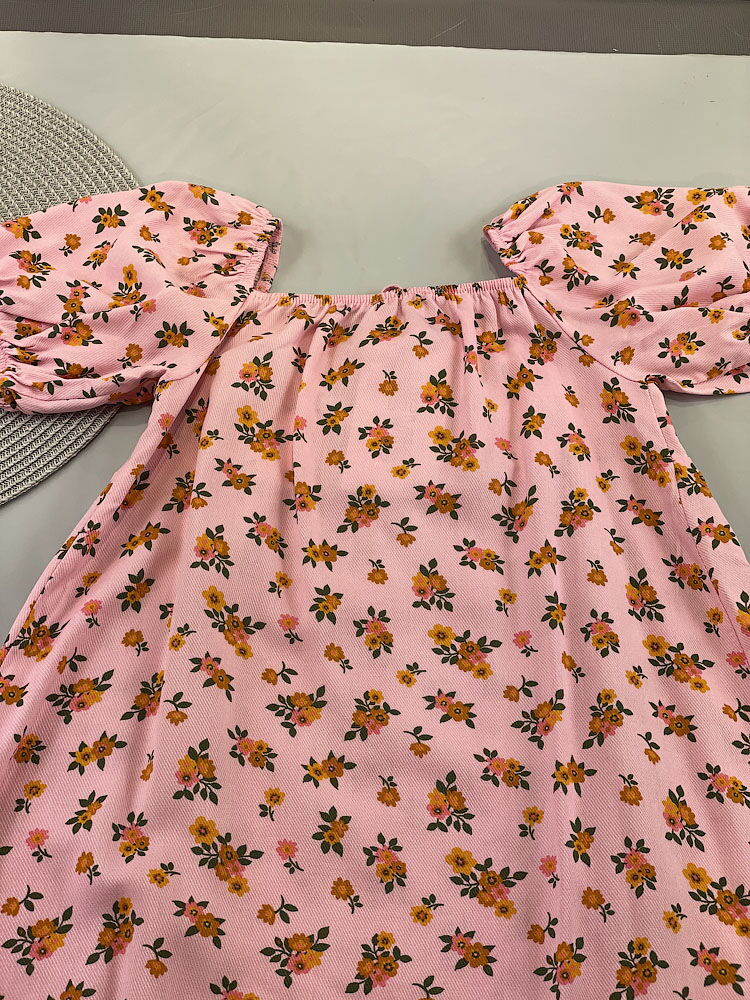 Летнее платье для девочки Mevis Цветочки розовое 4905-03 - Киев