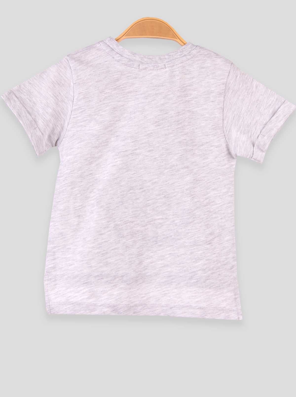 Футболка для мальчика Breeze Машинка серая 7485 - размеры