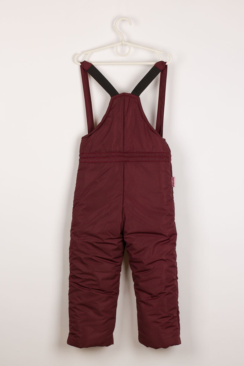 Зимний комбинезон (штаны) для девочки Одягайко бордо 3182 - фото