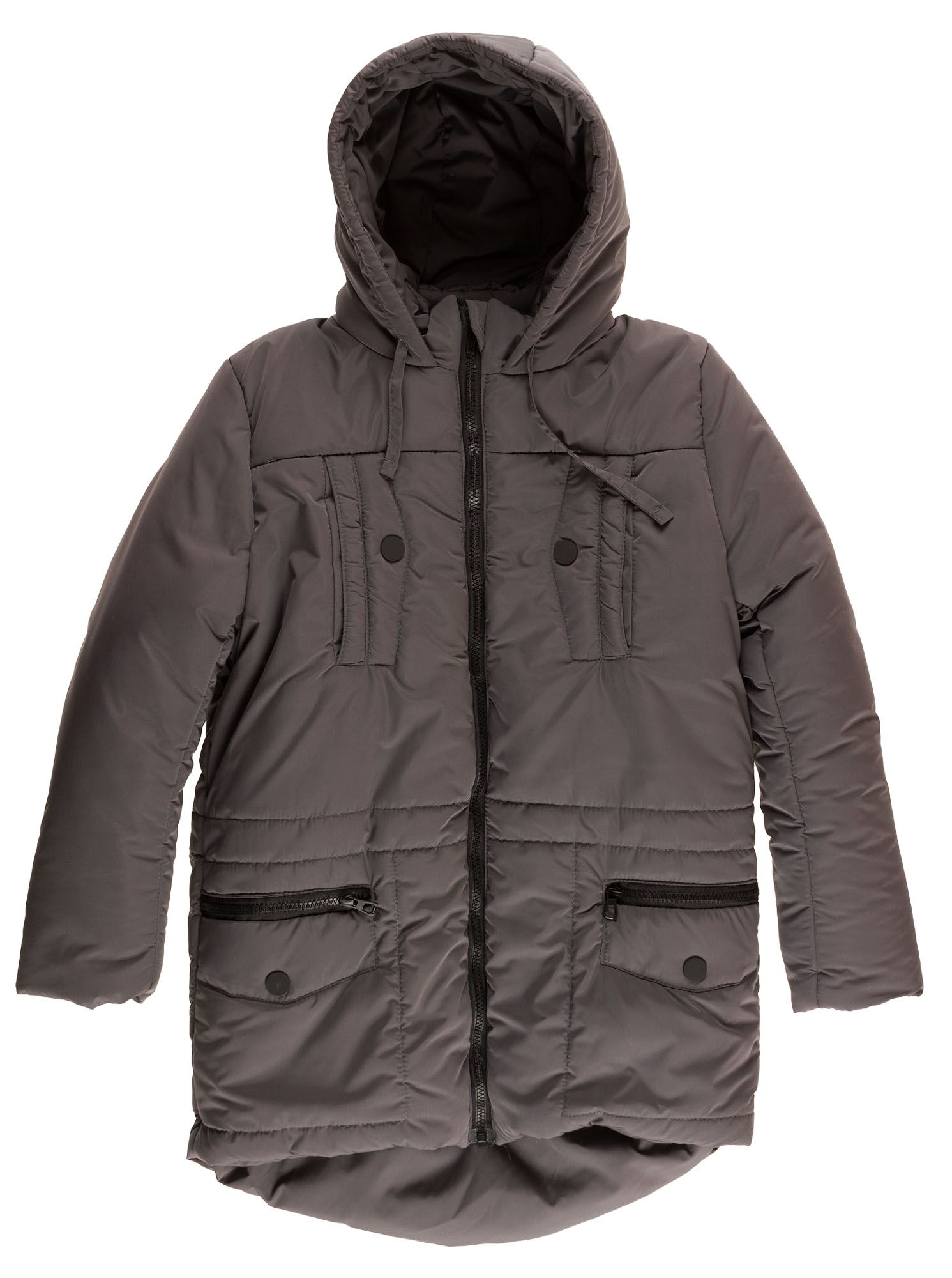 Куртка зимняя для мальчика Одягайко серая 20091 - цена